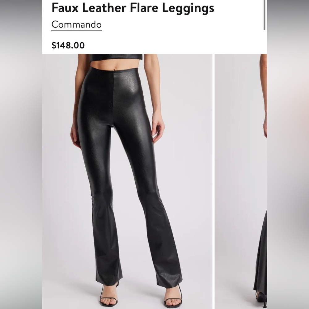 NEW Commando Black High-Waisted Leather Pants